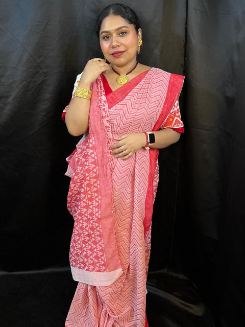 Reverse Saree – 2 in 1 Pure Handloom Cotton Tant Saree Award Winner