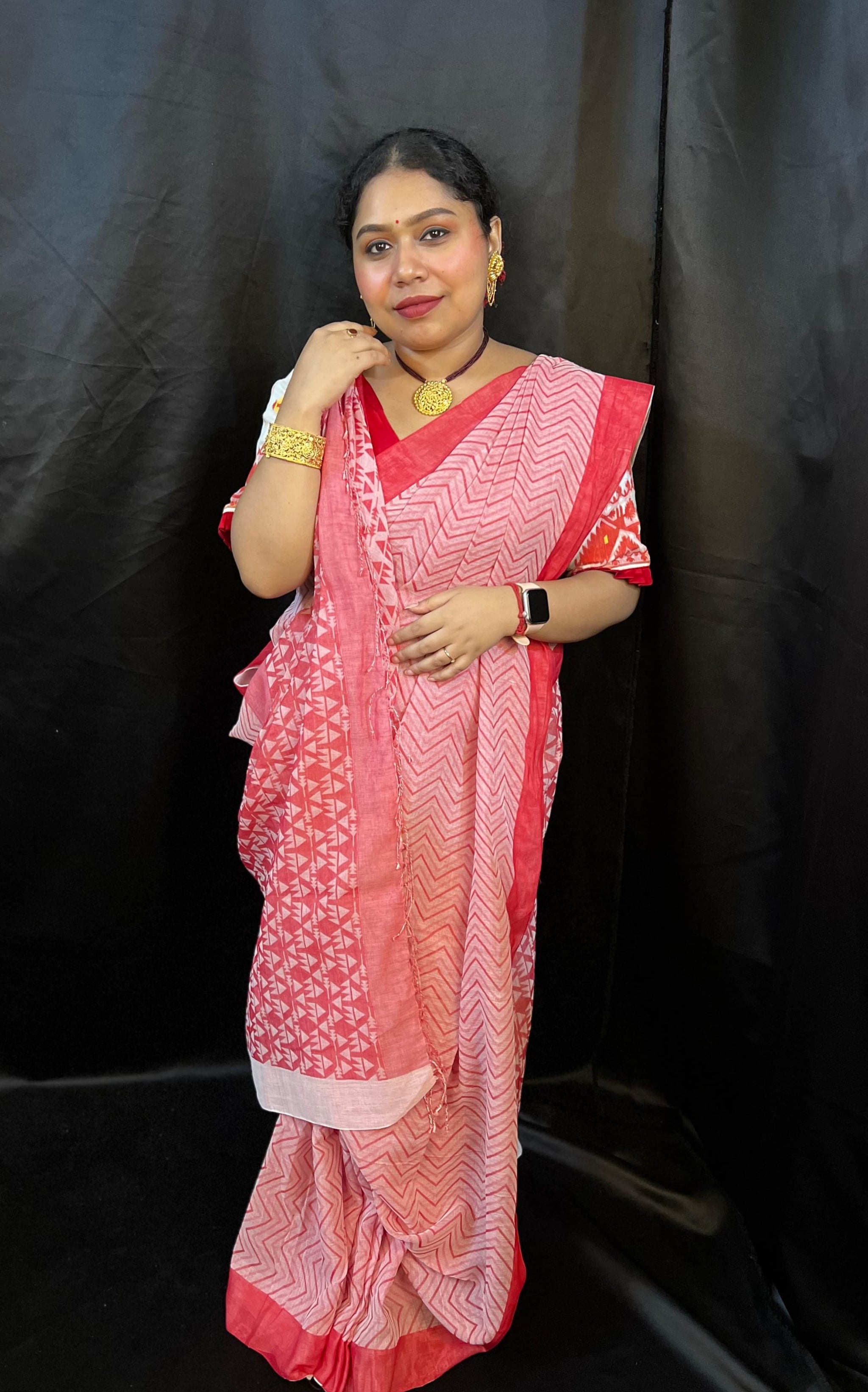 Reverse Saree – 2 in 1 Pure Handloom Cotton Tant Saree Award Winner