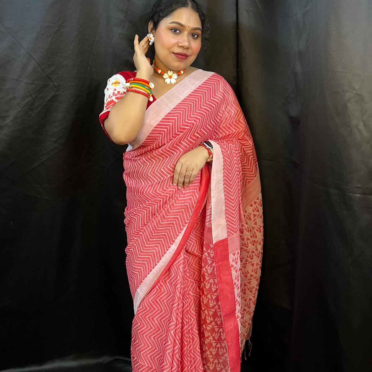 Reverse Saree – 2 in 1 Pure Handloom Cotton Tant Saree Award Winner
