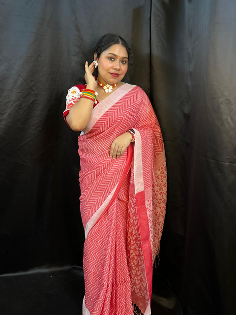 Reverse Saree – 2 in 1 Pure Handloom Cotton Tant Saree Award Winner