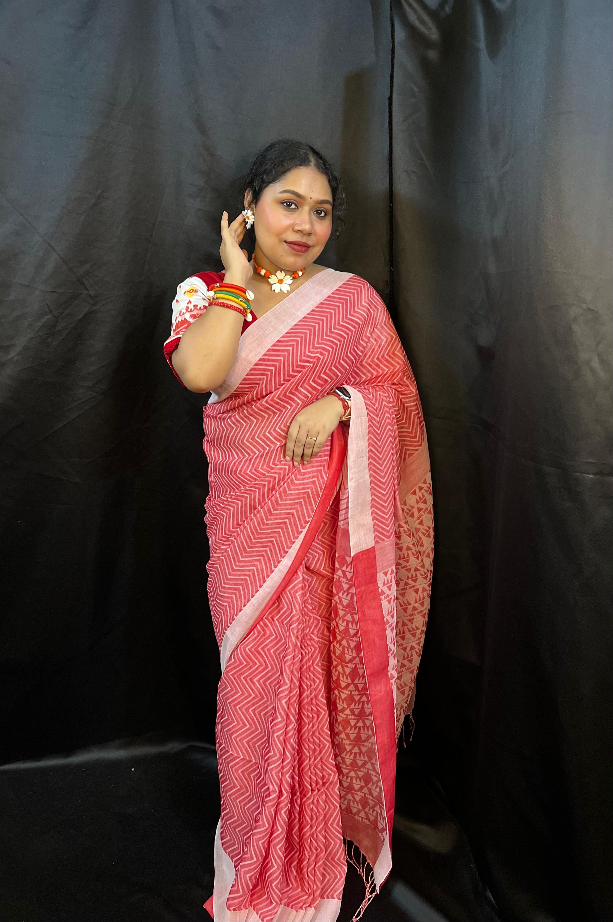 Reverse Saree – 2 in 1 Pure Handloom Cotton Tant Saree Award Winner