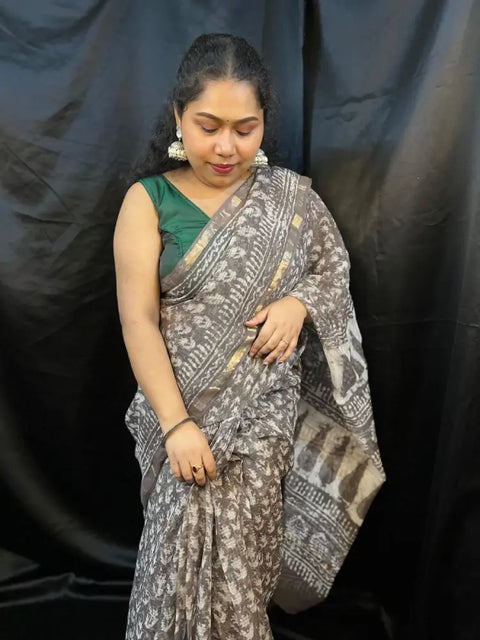 Traditional Rajasthan Kota saree with fine cotton weaving