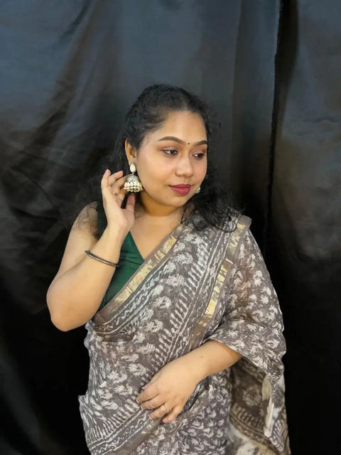 Lightweight summer Kota cotton saree – perfect for office & daily wear