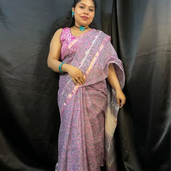 Handloom Kota cotton saree lightweight and breathable fabric