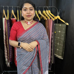Designer Collection by BIBI Russell – Cotton Gamcha Style Saree for Fashion Shows & Special Occasions