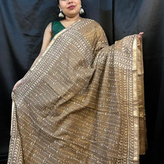 Kota Doria Saree – Pure Handloom Cotton Silk Saree with Zari Border | Lightweight Summer Saree |Vaarnali